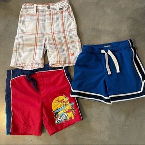 Disney swim trunks Hurley white OshKosh blue shorts boys size 3T bundle
